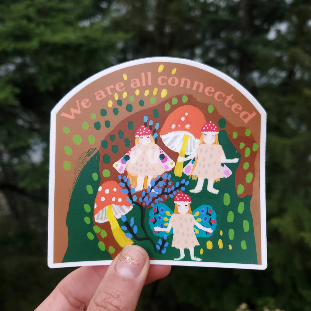 BC Sticker - We Are All Connected by Anja Jane