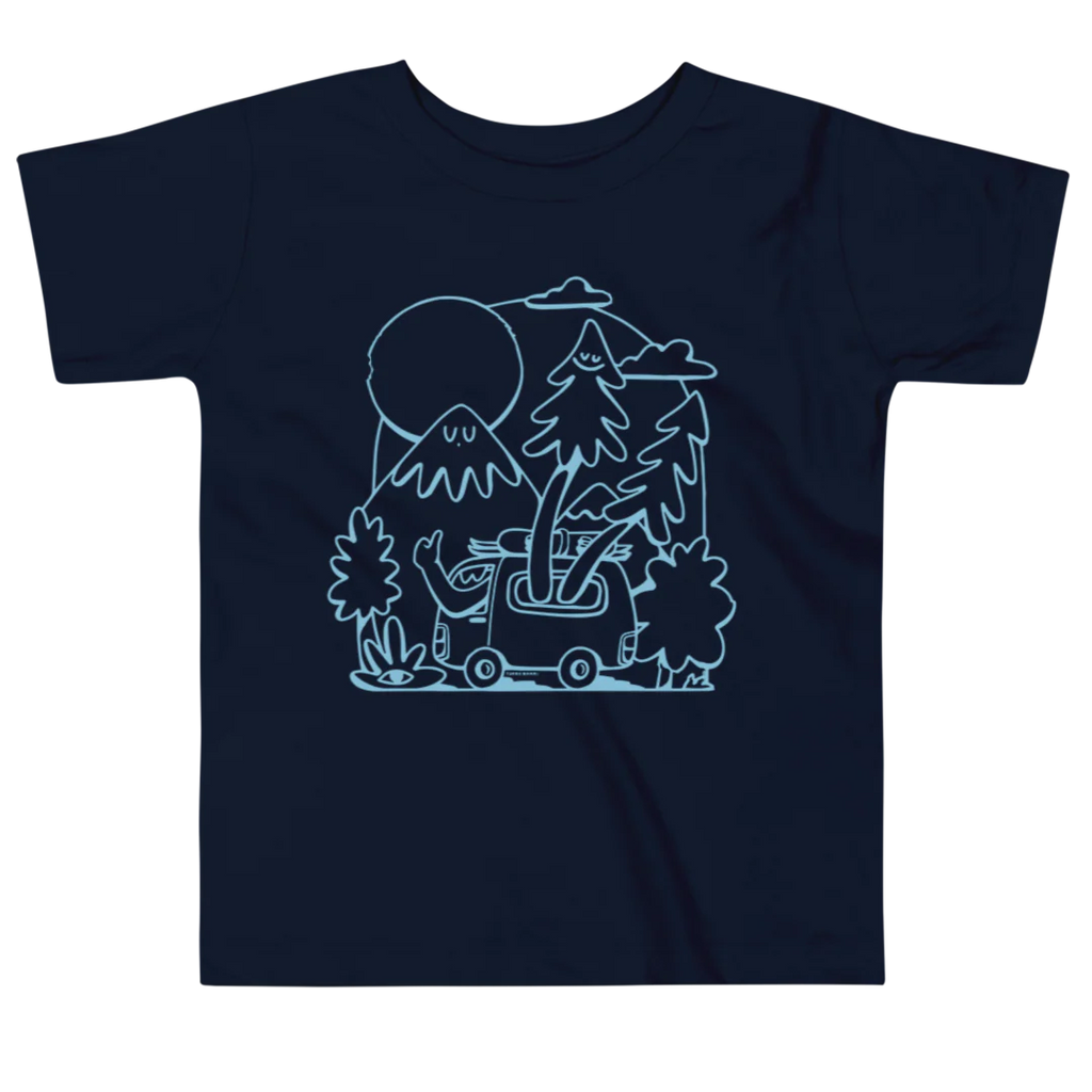 BC T-Shirt - Bon Voyage by Turbo Bambi & BC Parks Foundation (Kids, Navy)