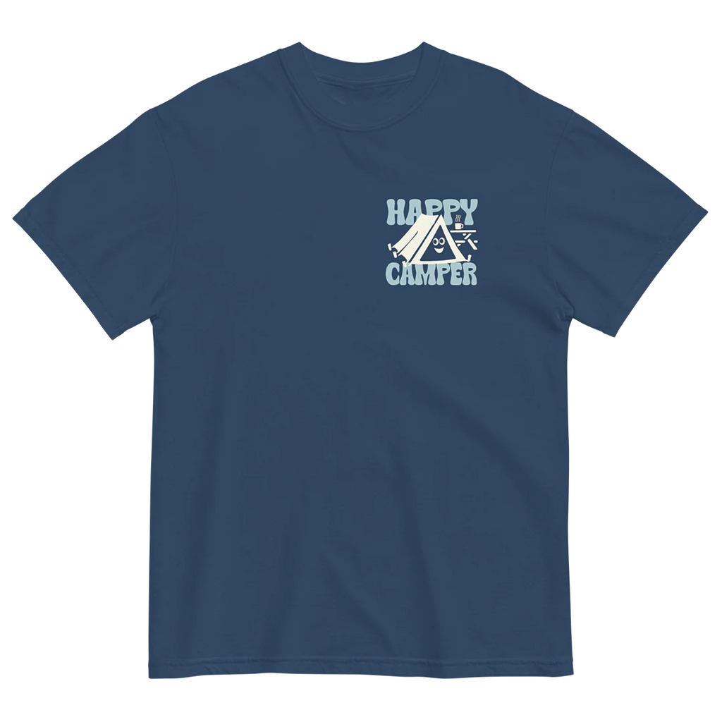 BC T-Shirt - Happy Camper by BC Parks Foundation (Men's/Unisex, Navy)