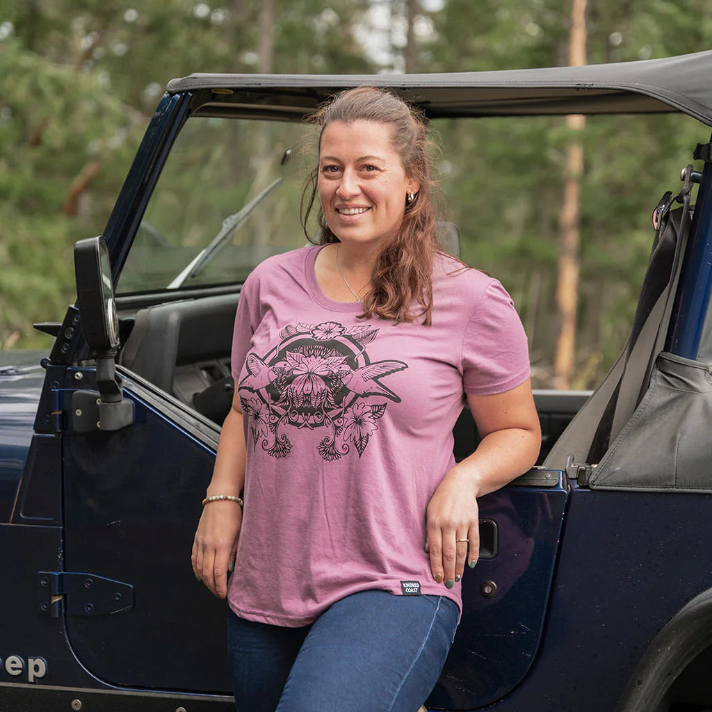 BC T-Shirt - Hummingbird by Kindred Coast (Women's, Lilac)