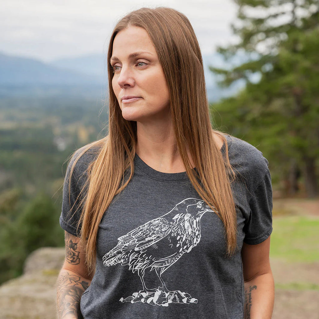 BC T-Shirt - Raven by Kindred Coast (Women's, Heather Charcoal)