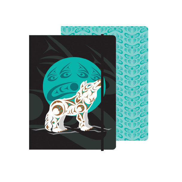 Hardcover Journal - Howling Wolf by Darrell Tusq'anum Thorne