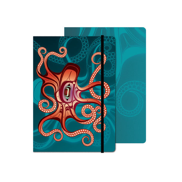 Hardcover Journal - Octopus (Nuu) by Ernest Swanson (Stlaay hlang'laas)