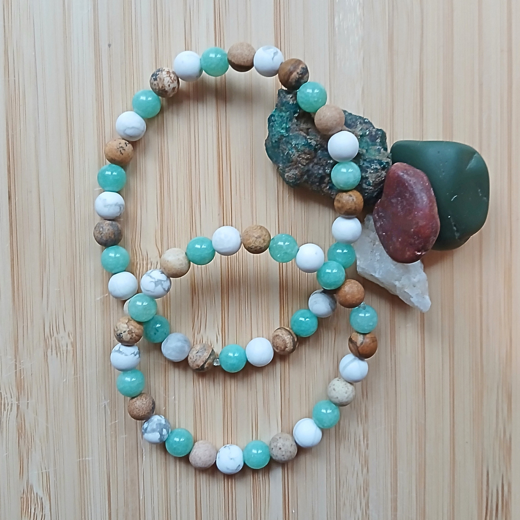 Healing Bracelet - Earthy Vibes (small beads)