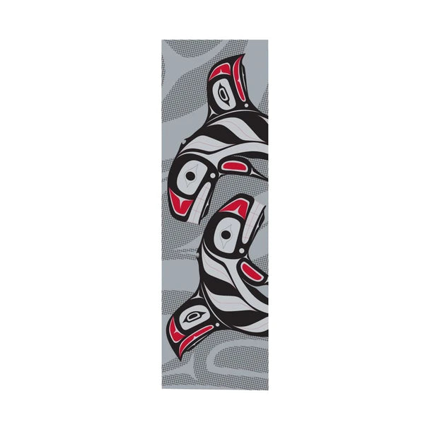 Indigenous Art Bookmark - Raven Fin Killer Whale by Darrel Amos (Paper)