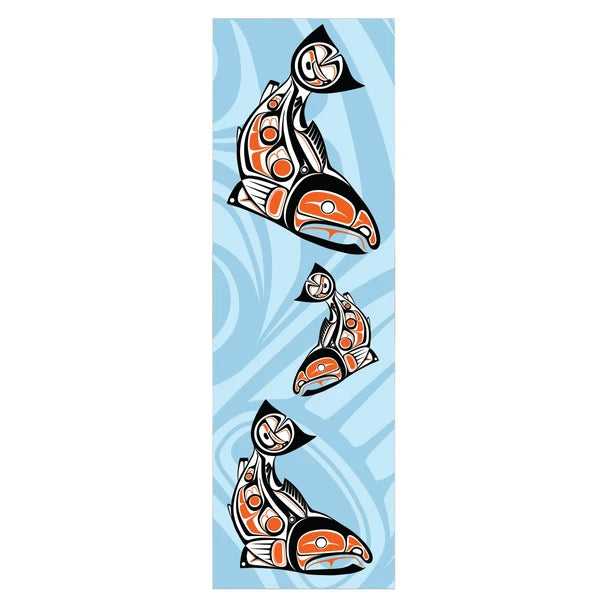 Indigenous Art Bookmark - Sockeye Salmon by Paul Windsor (Paper)