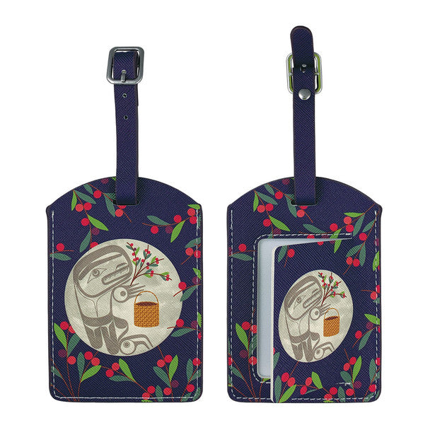 Luggage Tag - Berry Picker in the Moon by Allan Weir