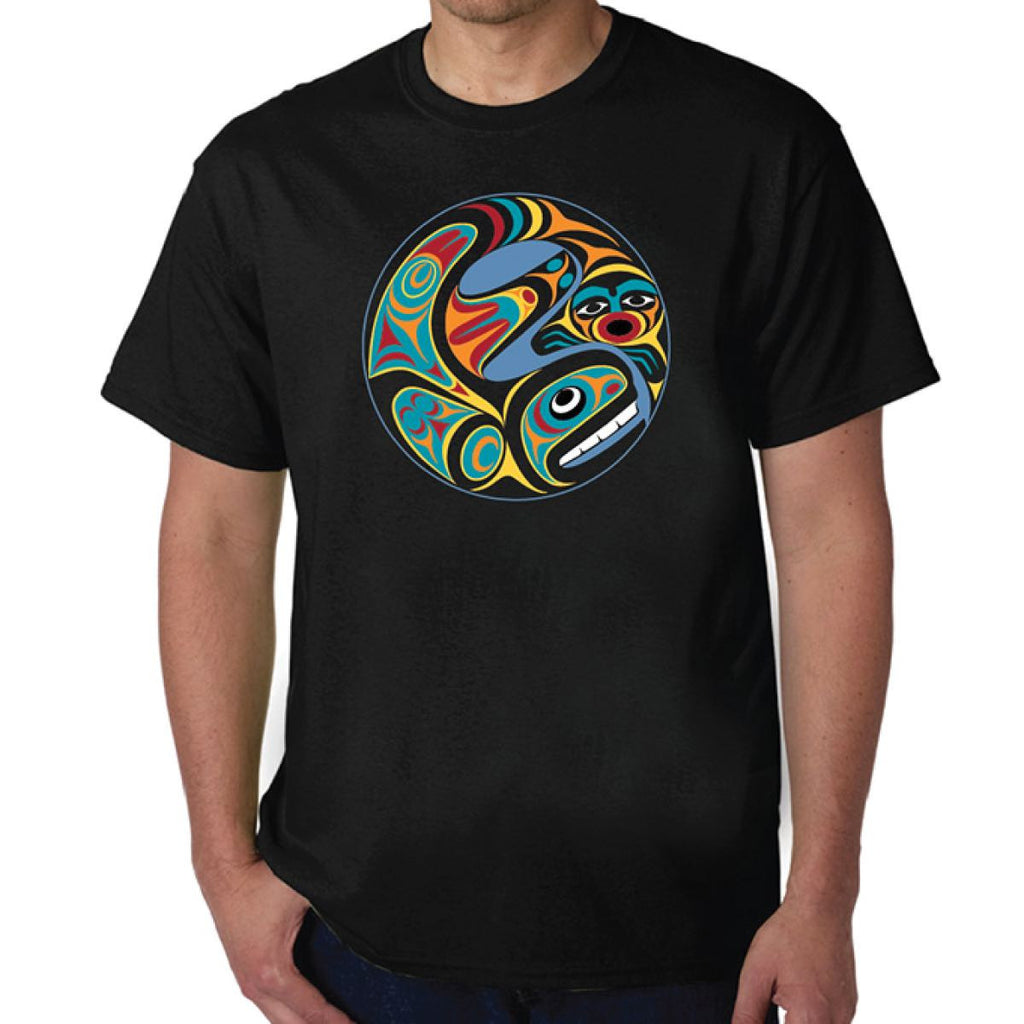 Indigenous Art T-Shirt - Whale by Maynard Johny Jr. (Men’s/Unisex)