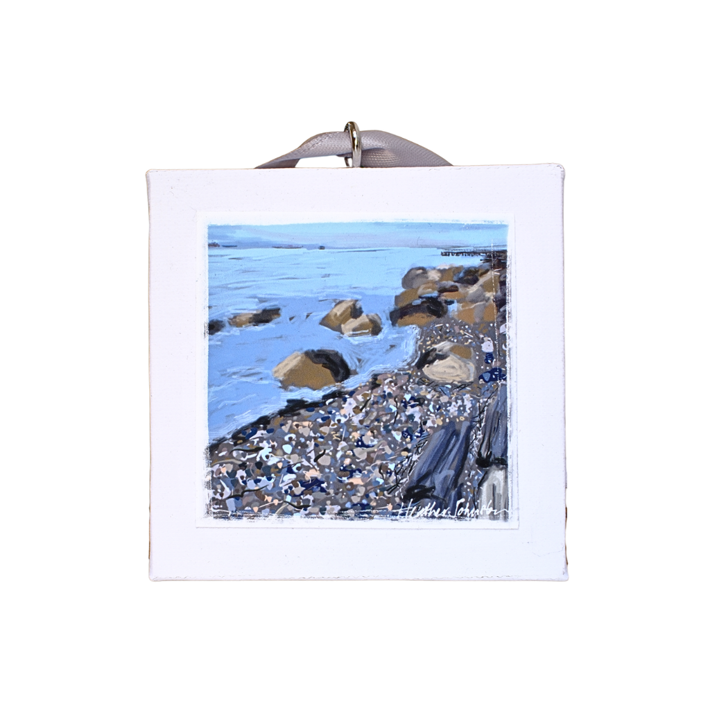 Mini Canvas Art Ornament – John Lawson Park, West Vancouver by Heather Johnston