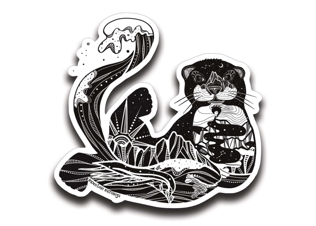 BC Sticker - Sea Otter by Mountain Mornings
