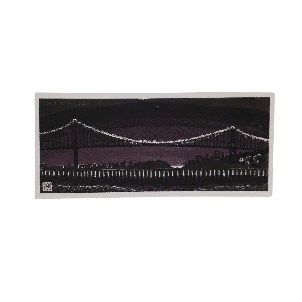 Vancouver Bookmark - Lionsgate Bridge by Melisse Carron (Paper, Black & White)