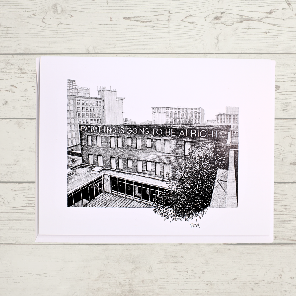 Vancouver Greeting Card - Everything Is Going To Be Alright by Elaine Morrow