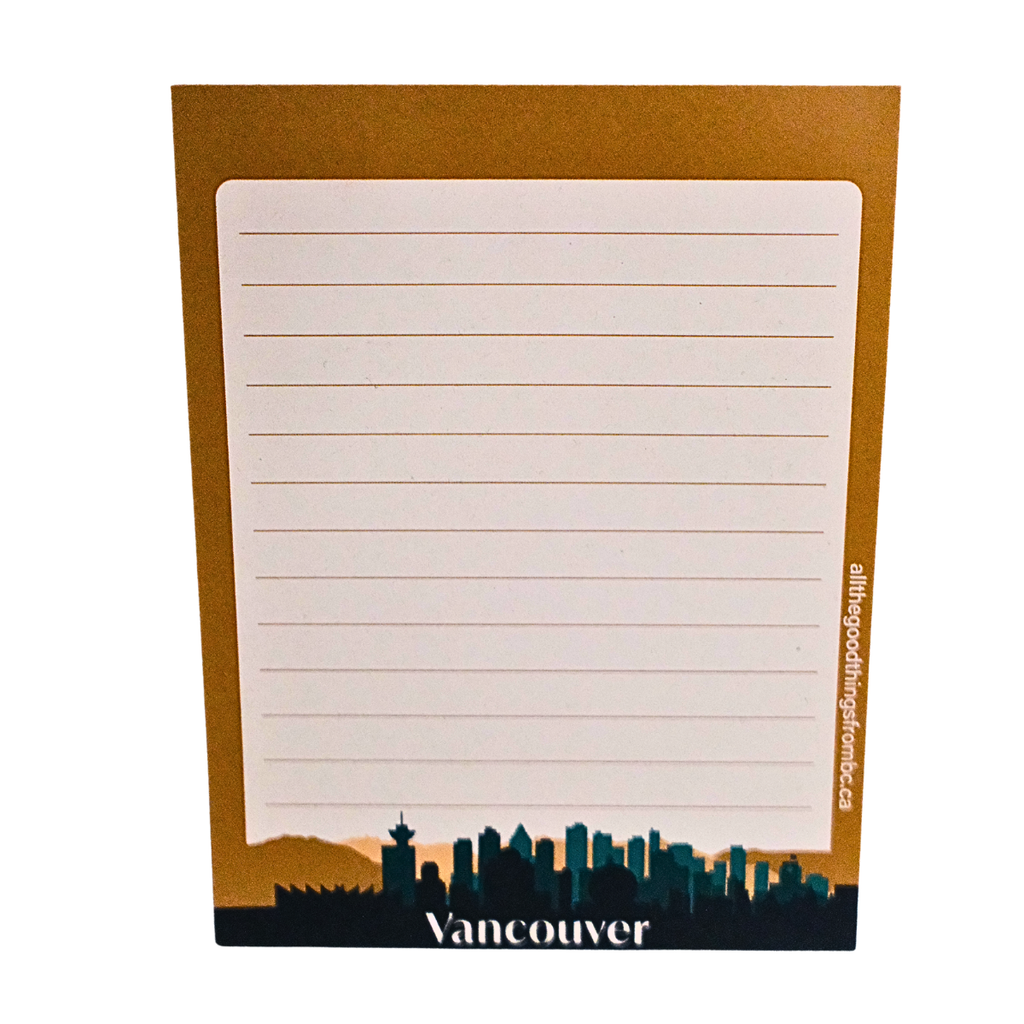 Vancouver Notepad – Vancouver Lines by All The Good Things From BC