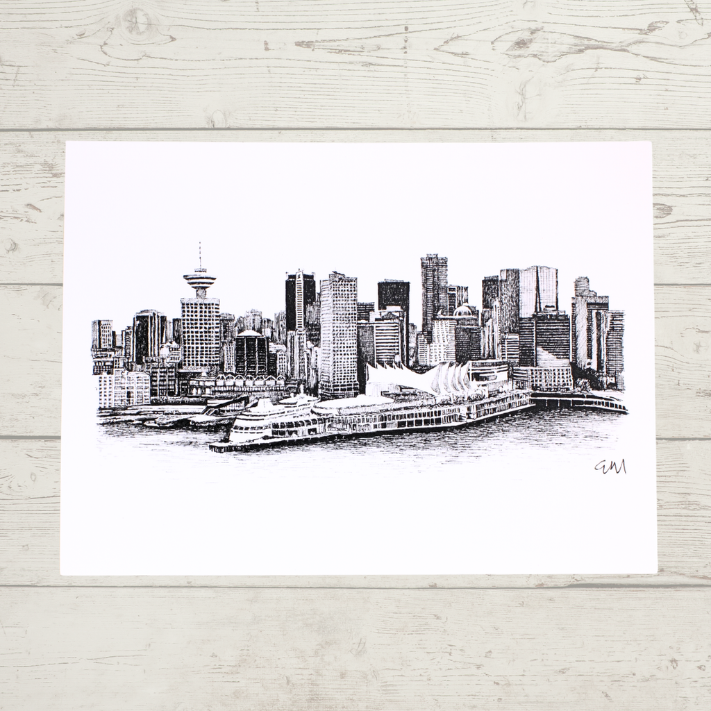 Vancouver Postcard - Canada Place by Elaine Morrow