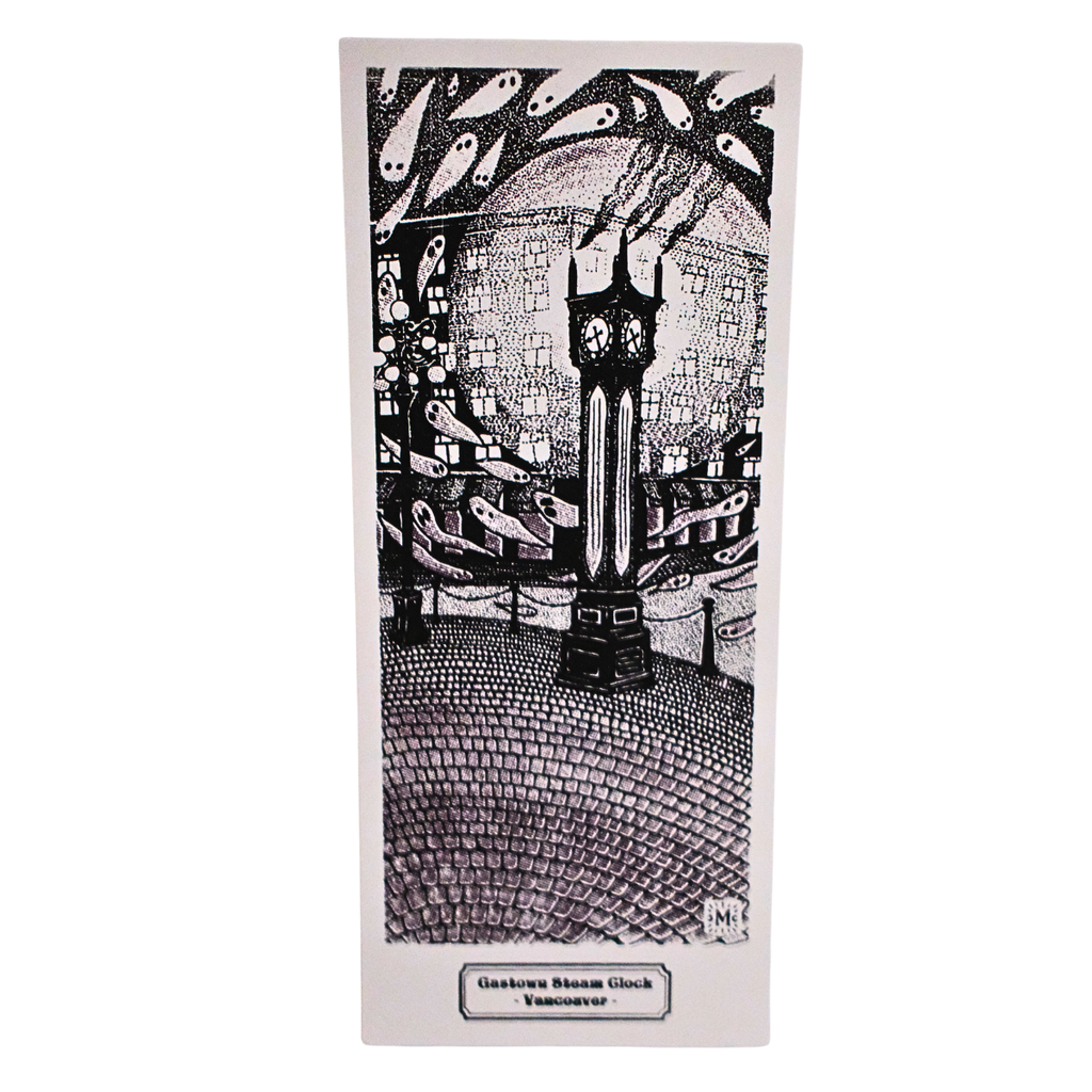 Vancouver Postcard - Lionsgate Bridge by Melisse Carron (Black & White)