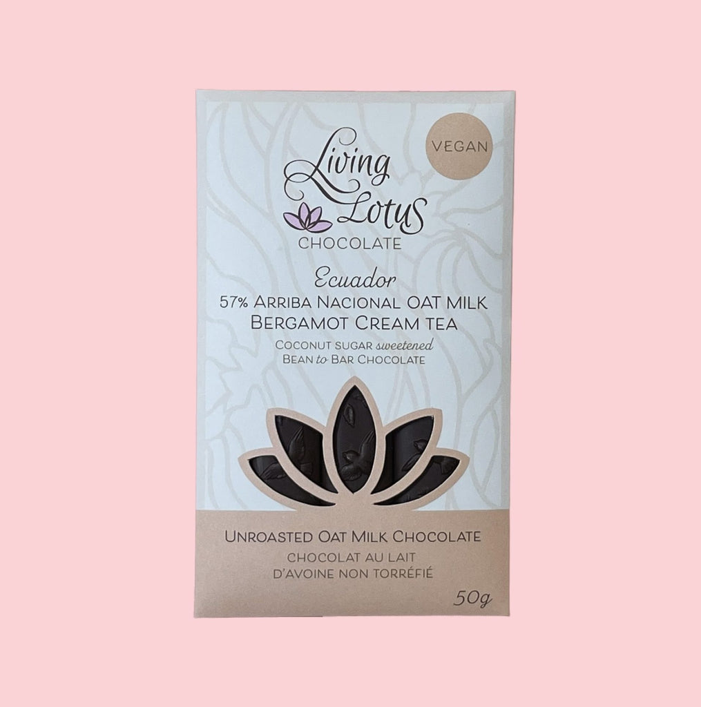 Living Lotus Chocolate – Bergamot Cream Oat Milk Chocolate