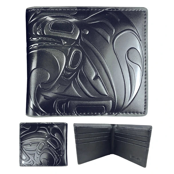 Men's Wallet - Killer Whale by Trevor Angus (Black)