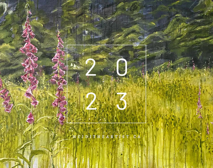 2023 Wall Calendar - A Year of Art by Heidi the Artist