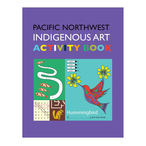 Activity Book - Pacific Northwest Indigenous Art-Colour & Draw-Native Northwest-[kids game]-[locally designed in bc]-[best gift for kids]-All The Good Things From BC