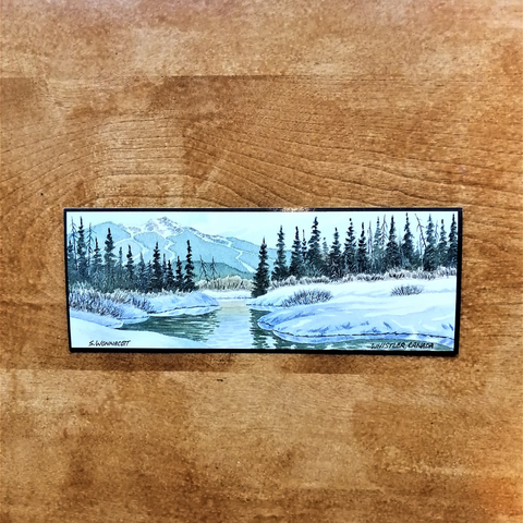 Bookmark - Whistler Mountain by Shelly Wonnacott-Card-Shelly Wonnacott-[made in bc]-[whistler artist]-[whistler memory]-All The Good Things From BC