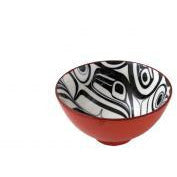Porcelain Art Bowl - Raven Transforming by Kelly Robinson-Bowl-Panabo-[designed in bc]-[authentic indigenous]-[native art canada]-All The Good Things From BC