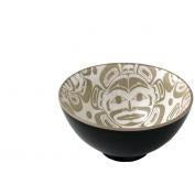 Porcelain Art Bowl - Moon Mask by Klatle-Bhi-Bowl-Panabo-[designed in bc]-[authentic indigenous]-[native art canada]-All The Good Things From BC