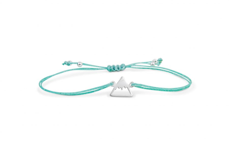 String Bracelet with Silver Charm - Life by Treeline Collective