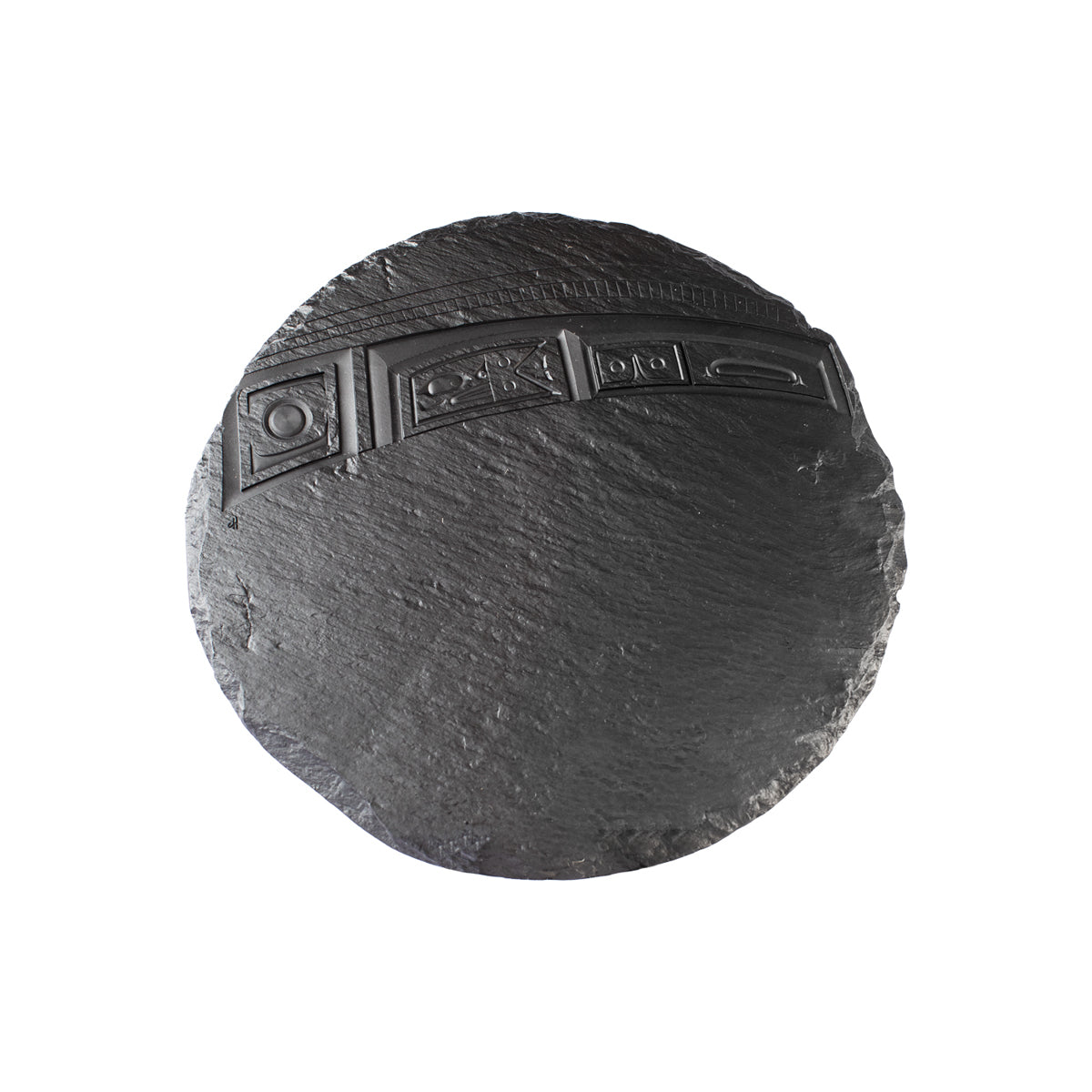 Cheese Board - Chilkat by Corrine Hunt (Round)-Cheese Board-Panabo-[best gift made in canada]-[authentic indigenous canada]-[native art]-All The Good Things From BC