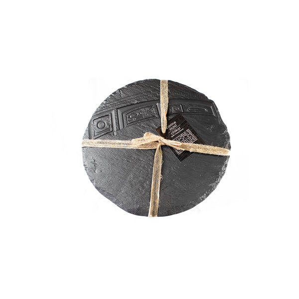 Cheese Board - Chilkat by Corrine Hunt (Round)-Cheese Board-Panabo-[best gift made in canada]-[authentic indigenous canada]-[native art]-All The Good Things From BC