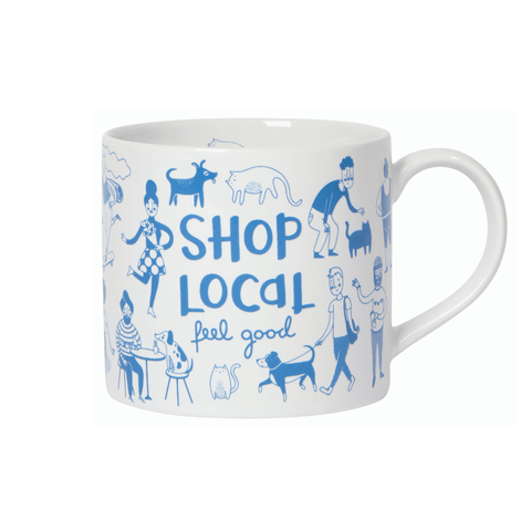 Coffee Mug - Shop Local-White Mug-Danica Studio-[bc coffee mug]-[designed in bc]-[best bc coffee mug]-All The Good Things From BC