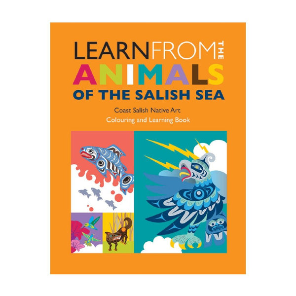 colouring book kids animals salish sea native northwest coloring book series