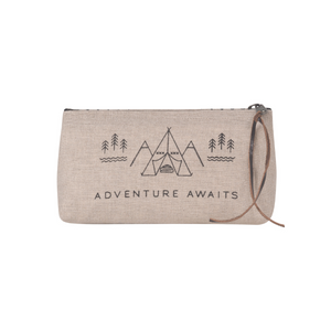 Cosmetic Zip Bag - Adventure Awaits-Pouch-Danica Studio-[designed in bc]-[zip pouch]-[best gift for organizers]-All The Good Things From BC