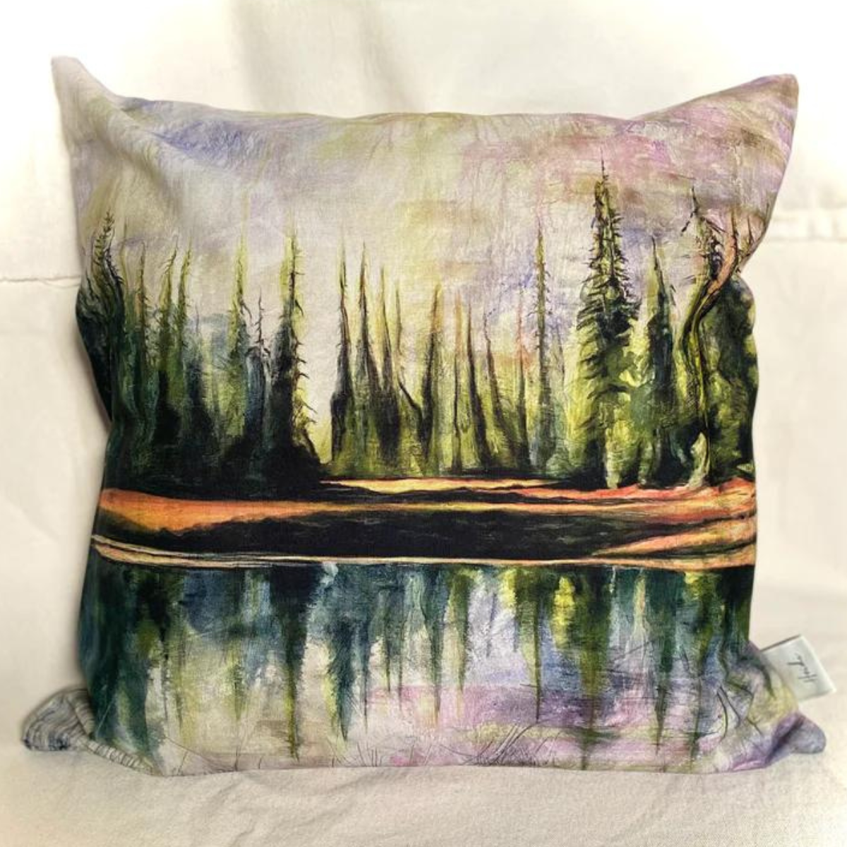 Cotton Canvas Pillow Case - Glow Woods by Heidi The Artist