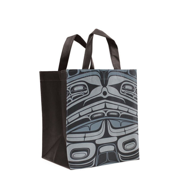 Reusable Shopping Bag Small - Preserving by Ernest Swanson (Stlaay hlang'laas)-Bag-Native Northwest-[designed in bc]-[best reusable shopping bag]-[reusable sturdy tote bag]-All The Good Things From BC