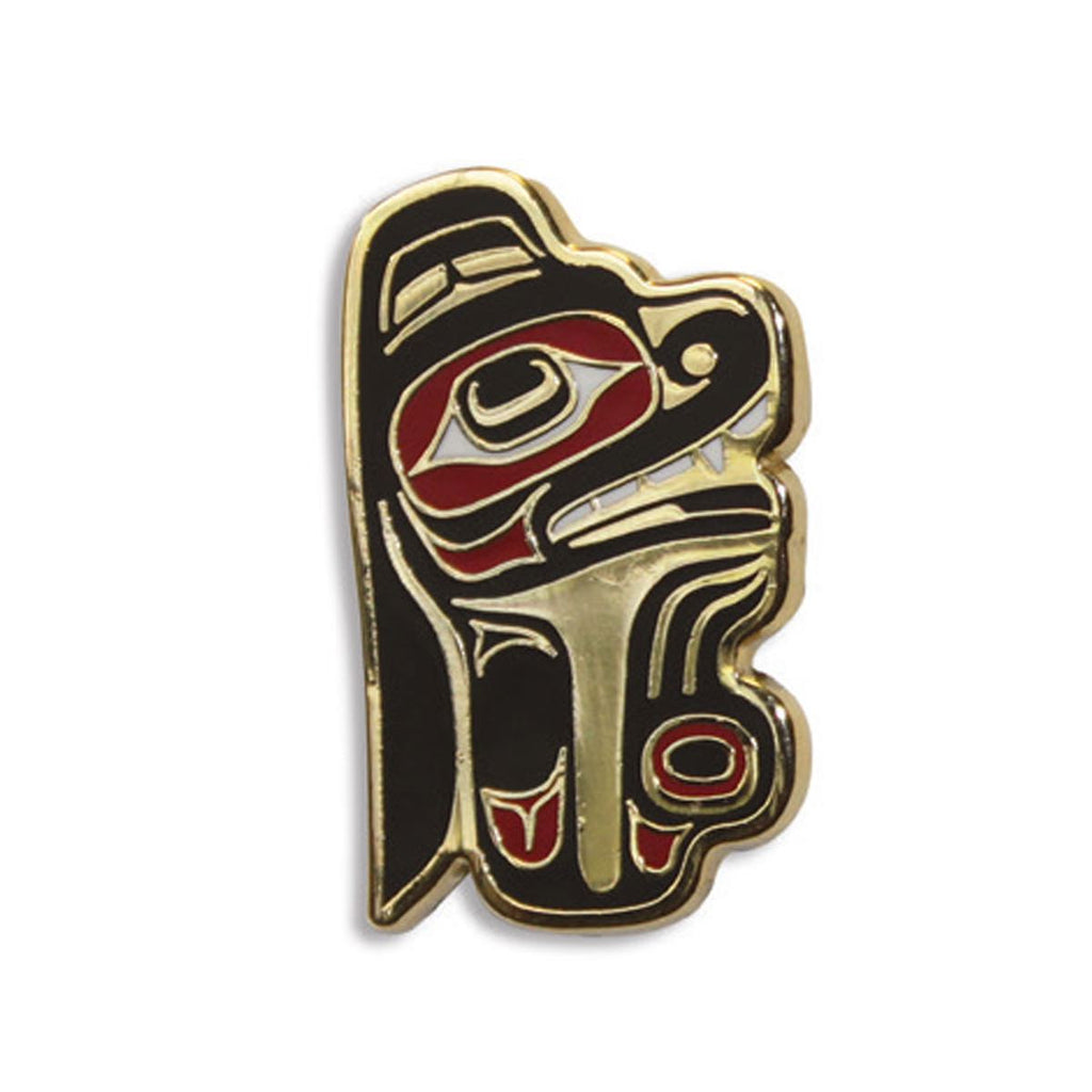 Enamel Pin - Gentle Bear by Ernest Swanson (Stlaay hlang'laas)-Enamel Pin-Native Northwest-[cool pin]-[fun pin]-[beautiful pin]-All The Good Things From BC