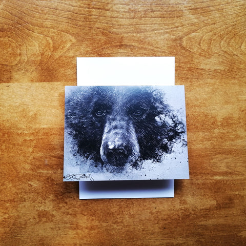 Greeting Card - Black Bear by Justin LeRose-Card-All The Good Things From BC-[printed in whistler bc]-[unique bc greeting cards]-[cards british columbia]-All The Good Things From BC