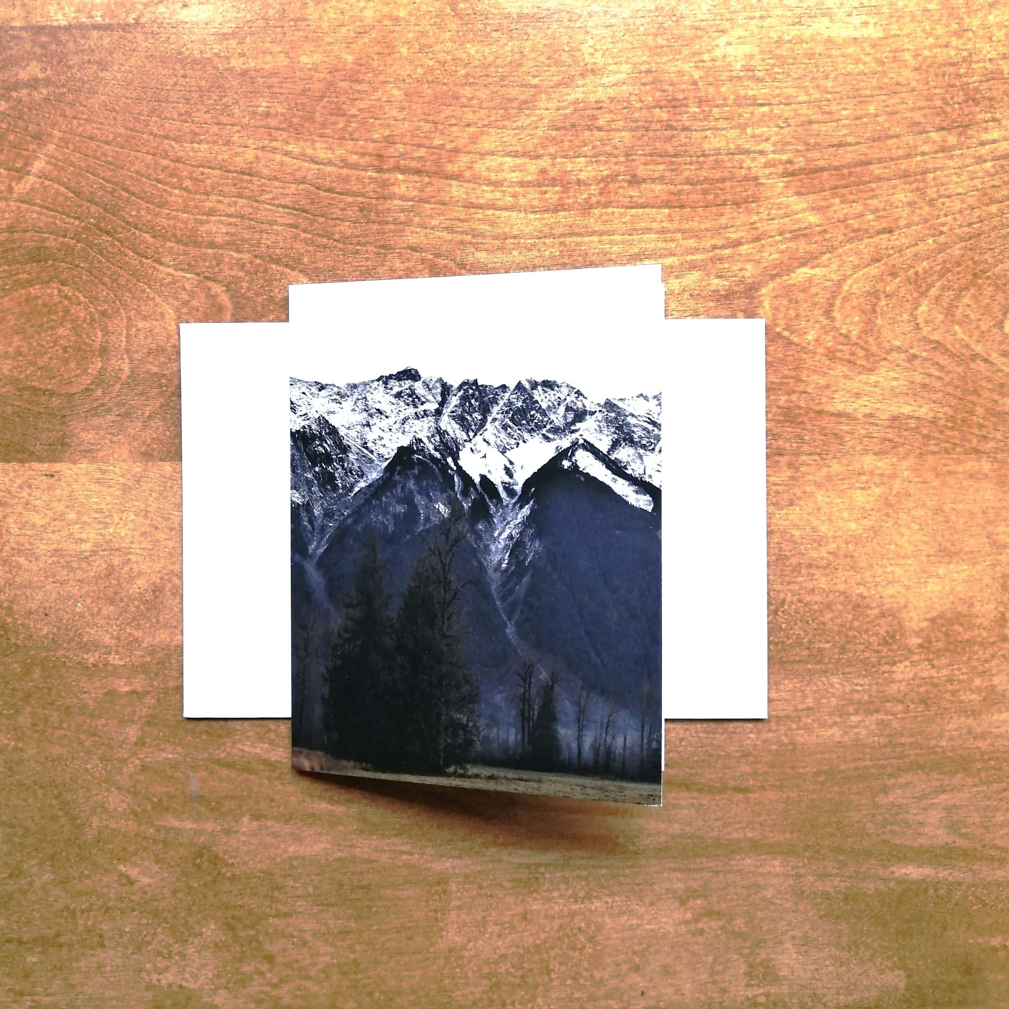 Greeting Card - Mountain Standing Tall by Adela Beranek-Card-All The Good Things From BC-[printed in whistler bc]-[unique bc greeting cards]-[cards british columbia]-All The Good Things From BC