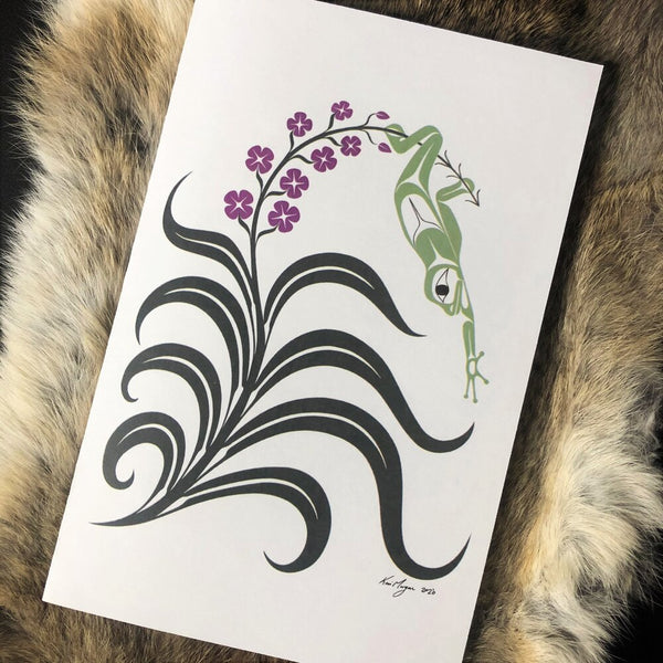 Greeting Card - Resilience by Kari Morgan (K'alaajex)-Card-Kari Morgan Designs-[authentic indigenous design]-[native art Christmas card]-[best bc gift]-All The Good Things From BC