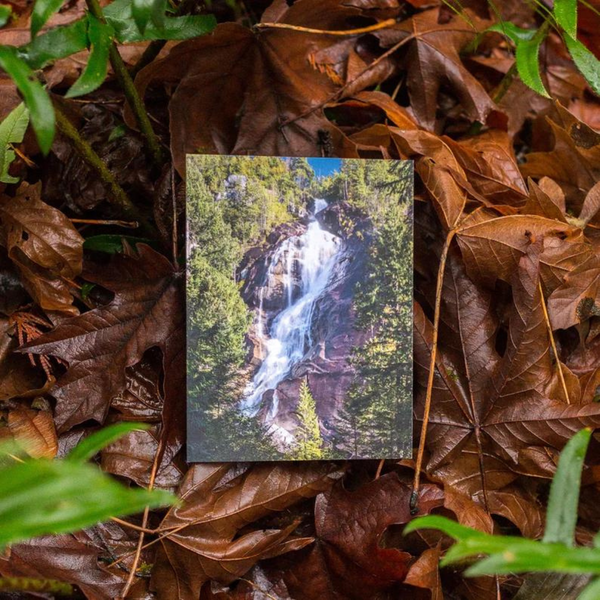 Greeting Card - Shannon Falls in Squamish BC by Kyle Graham-Card-Kyle Graham Photo-[made in bc]-[bc artist]-[bc nature photographer]-All The Good Things From BC