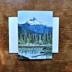 Greeting Card - Black Tusk #1 by Shelly Wonnacott-Card-Shelly Wonnacott-[made in bc]-[whistler artist]-[whistler memory]-All The Good Things From BC
