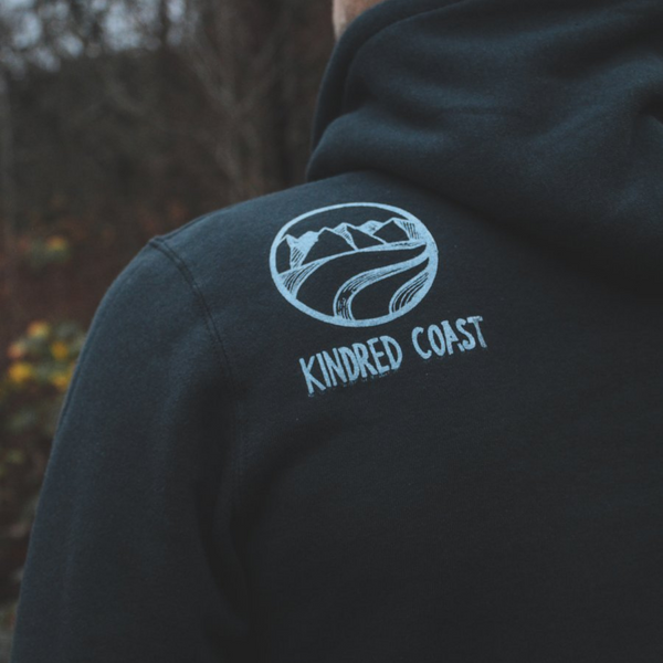 Unisex Hoodie - Bike by Kindred Coast (Navy)-Hoodie-Kindred Coast-[made in canada]-[made in bc]-[good local gift]-All The Good Things From BC