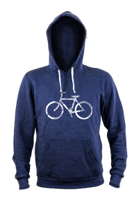 Unisex Hoodie - Bike by Kindred Coast (Navy)-Hoodie-Kindred Coast-[made in canada]-[made in bc]-[good local gift]-All The Good Things From BC