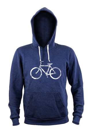Unisex Hoodie - Bike by Kindred Coast (Navy)-Hoodie-Kindred Coast-[made in canada]-[made in bc]-[good local gift]-All The Good Things From BC