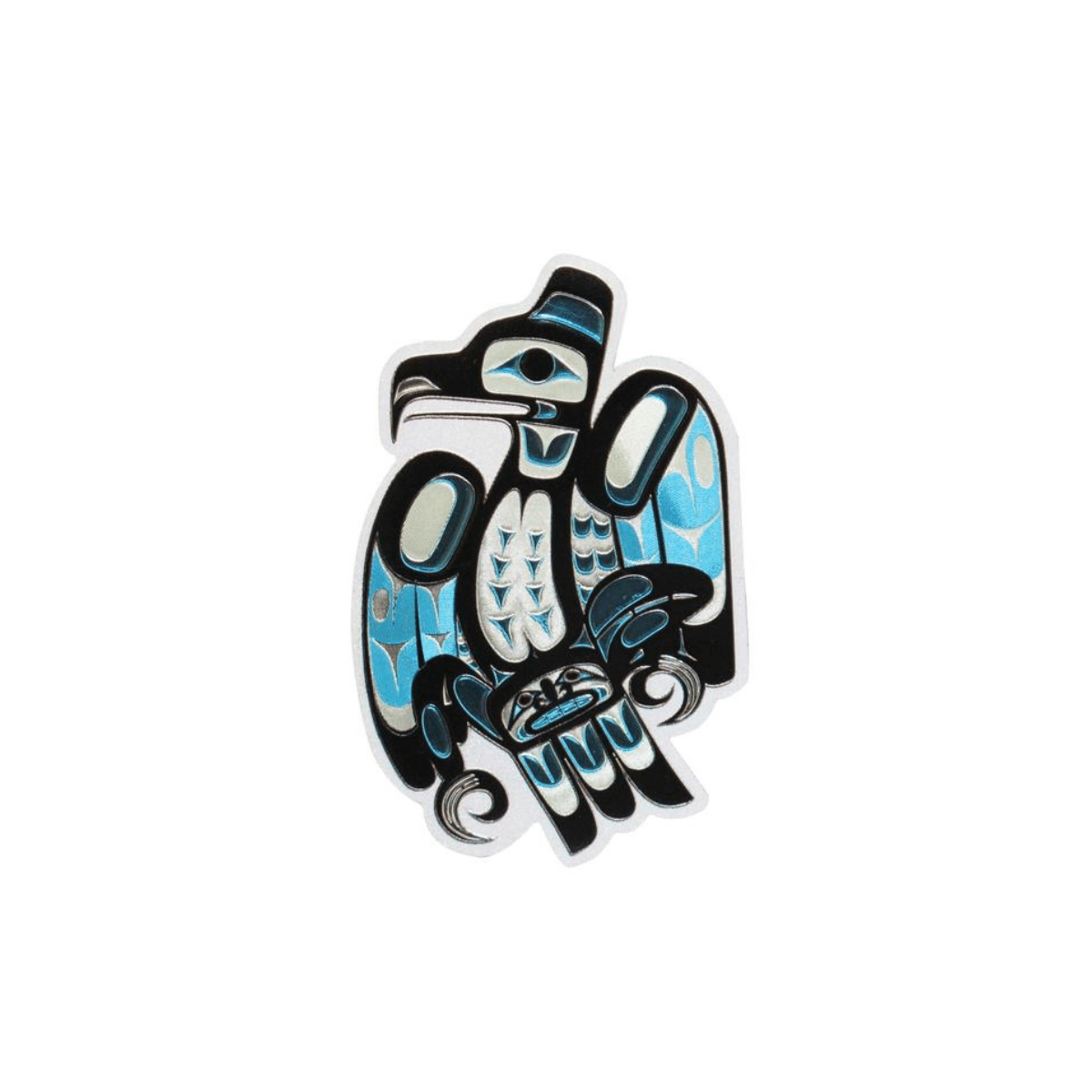 Metallic Magnet - The Raven by Francis Dick-Magnet-Oscardo-[fridge magnet]-[authentic indigenous]-[best travel gift]-All The Good Things From BC