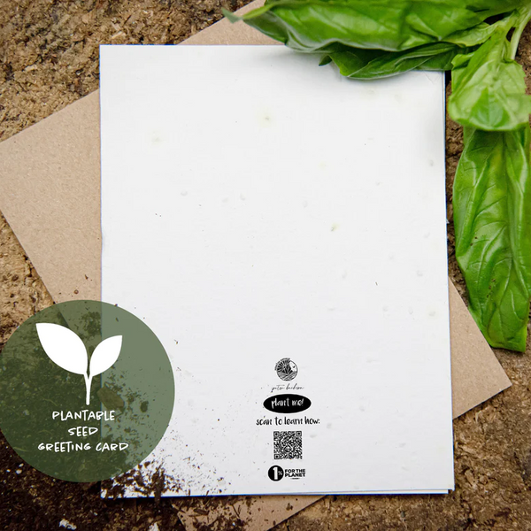 Plantable Greeting Card - I Love You More Than Coffee by Mountain Mornings