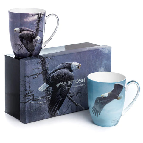 Coffee Mug - Eagles by Robert Bateman (Gift Box Set of 2)-Coffee Mug-McIntosh-[authentic indigenous design]-[native artist canada]-[bc gift]-All The Good Things From BC