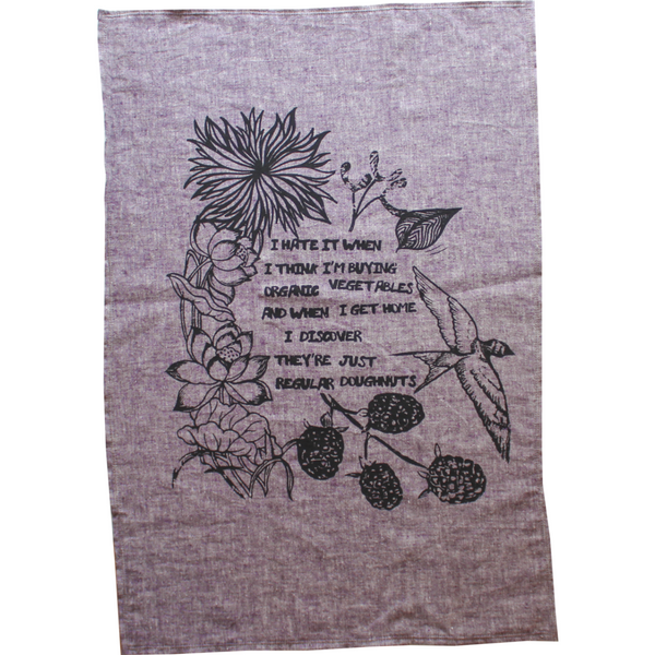 Kitchen Towel - Doughnuts-Kitchen Towel-Kindred Coast-[made in canada]-[made in bc]-[good local gift]-All The Good Things From BC