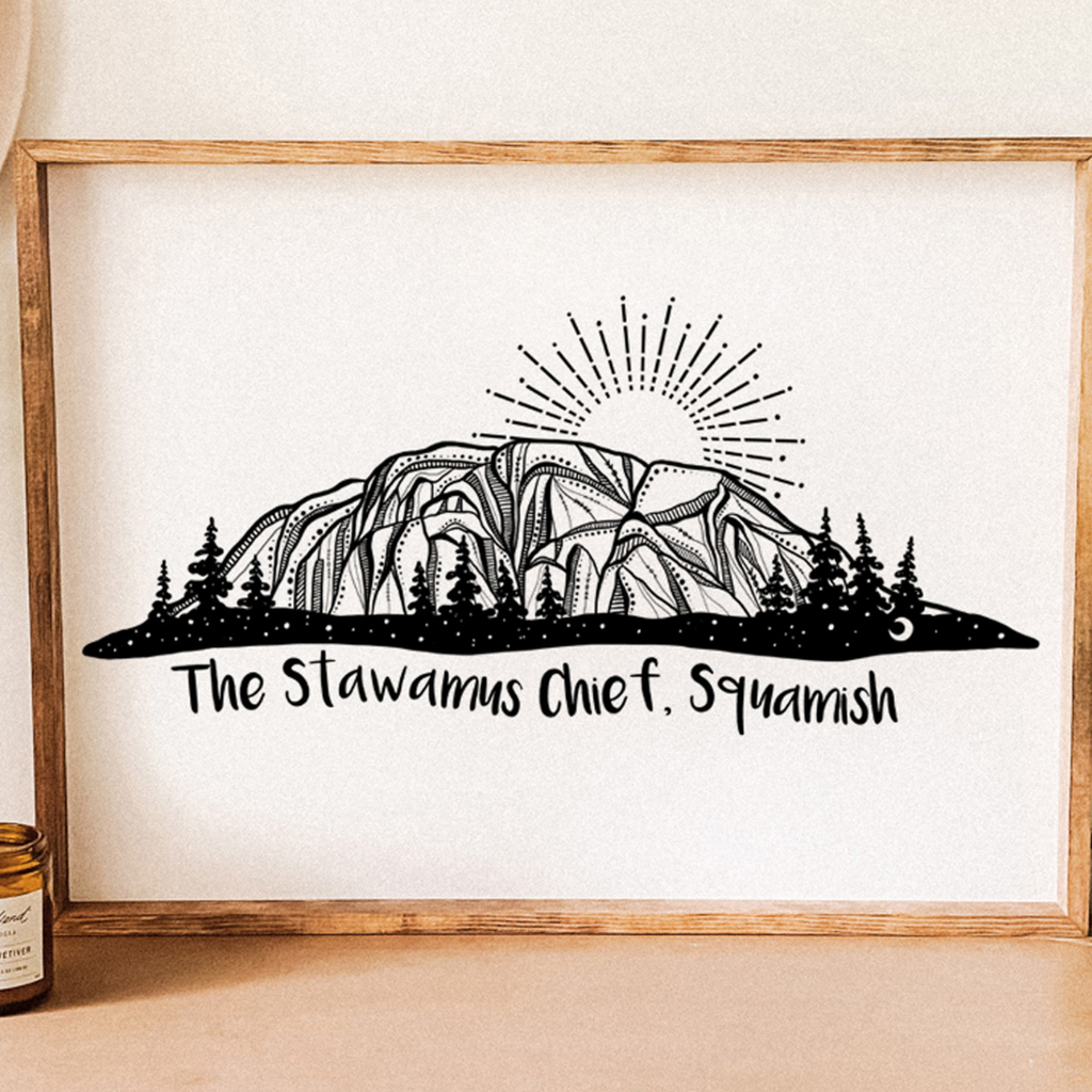 Wall Art Print - Stawamus Chief Of Squamish by Mountain Mornings (8.5 x 11, Paper)