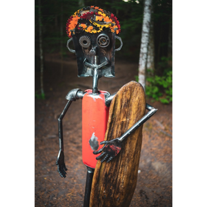 Recycled Metal Sculpture - The Surfer by Tomas Bilek