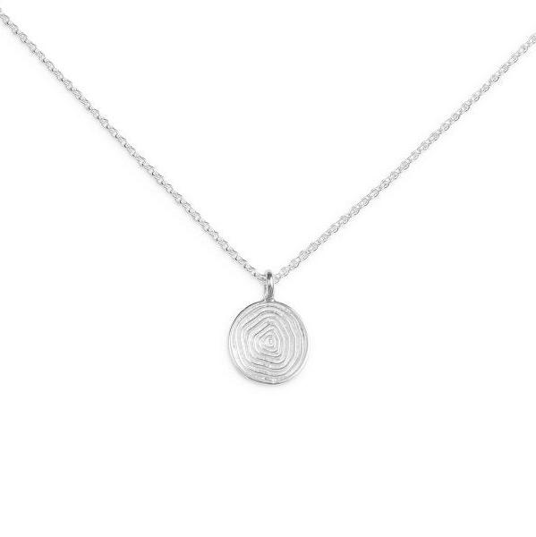 Silver Necklace with Charm - Life by Treeline Collective (mini)-Necklaces-Treeline Collective-[beautiful silver jewerly for women]-[925 sterling silver]-[best gift for her designed in canada]-All The Good Things From BC